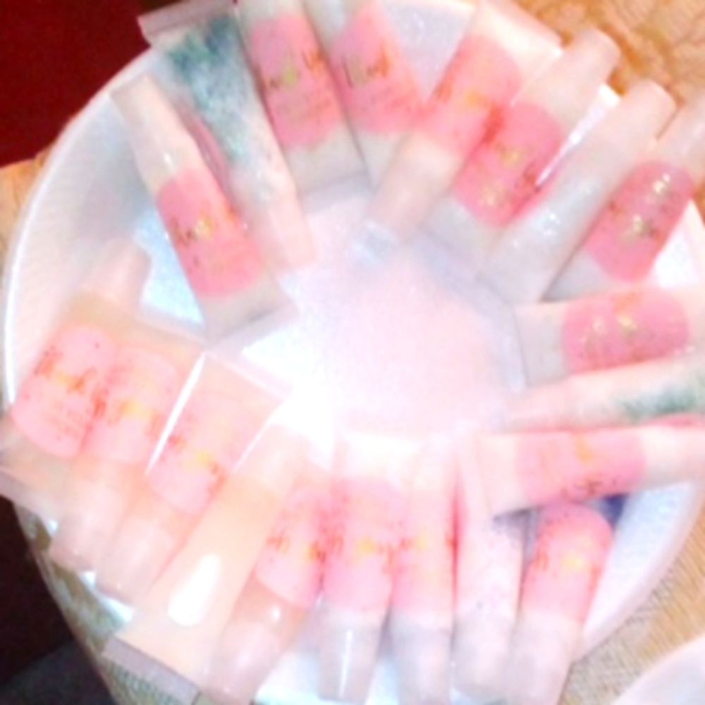 Homemade lip gloss and chapstick